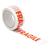 Printed Tape Fragile Polypropylene 50mmx66m Red on White [Pack 6]