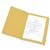 5 Star Office Square Cut Folder Recycled Pre-punched 250gsm Foolscap Yellow [Pack 100]