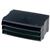 Avery DTR Wide Entry Stackable Letter Tray Black Ref DR800BLK - Pack 3