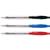 5 Star Office Ball Pen Retractable Medium 1.0mm Tip 0.4mm Line Blue [Pack 10]