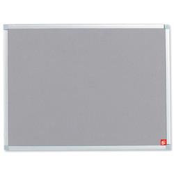 5 Star Office Felt Noticeboard with Fixings and Aluminium Trim W900xH600mm Grey