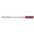 5 Star Office Ball Pen Clear Barrel Medium 1.0mm Tip 0.7mm Line Red [Pack 50]