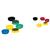 5 Star Office Round Plastic Covered Magnets 25mm Assorted [Pack 10]