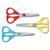 5 Star Office School Scissors with Plastic Handles and Stainless Steel Blades 130mm Assorted [Pack 30]