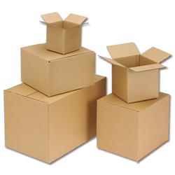 Packing Carton Single Wall Strong Flat Packed 203x203x203mm [Pack 25]