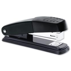 5 Star Office Stapler Half Strip Metal Top and Base Top Loading Capacity 20 Sheets Black
