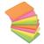 5 Star Office Re-Move Notes Repositionable Neon Pad of 100 Sheets 76x127mm Assorted [Pack 12]