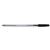 5 Star Office Ball Pen Clear Barrel 1.0mm Tip 0.4mm Line Black [Pack 50]