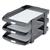 Rexel Agenda Classic 35 Stackable Letter Tray Charcoal Ref 25200