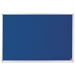 5 Star Office Felt Noticeboard with Fixings and Aluminium Trim W1200x900mm Blue