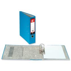 5 Star Office Lever Arch File 70mm Foolscap Blue [Pack 10]