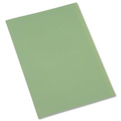 5 Star Office Square Cut Folder Recycled Pre-punched 250gsm Foolscap Green [Pack 100]