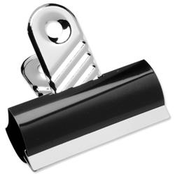 5 Star Office Grip Clips Metal Width 70mm Black [Pack 10]
