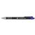 5 Star Office Retractable Ball Pen Soft Grip 1.0mm Tip 0.5mm Line Blue [Pack 12]