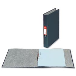 5 Star Office Ring Binder 2 O-Ring Size 25mm Paper on Board A4 Black [Pack 10]