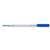 5 Star Office Ball Pen Clear Barrel Medium 1.0mm Tip 0.7mm Line Blue [Pack 50]