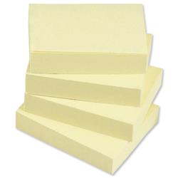 5 Star Office Re-Move Notes Repositionable Pad of 100 Sheets 38x51mm Yellow [Pack 12]