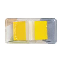 5 Star Office Standard Index Flags 50 Sheets per Pad 25x45mm Yellow [Pack 5]