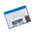 5 Star Office Document Folder Task File Semi-rigid Clear Pocket Front Cover A4 Blue [Pack 5]