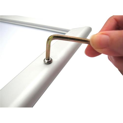 5 Star Office Snap Frame Locking with Allen Key and Screws A4 Silver ...