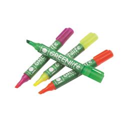 5 Star Eco Highlighter Assorted [Pack 4] [Pack 4]