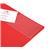 5 Star Office Executive Flat File Semi-rigid Opaque Cover A4 Red [Pack 5]