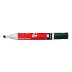 5 Star Office Drywipe Marker Xylene/Toluene-free Chisel Tip 2-5mm Line Black [Pack 12]