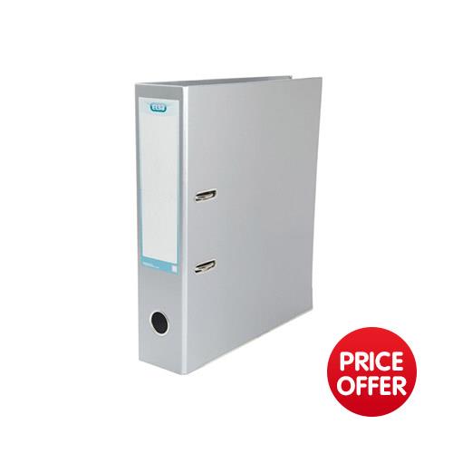 Elba Lever Arch File Laminated Gloss Finish 70mm Capacity A4 Metallic ...