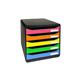 Exacompta Iderama Big Box Plus 5 Drawer Set Harlequin 309798D