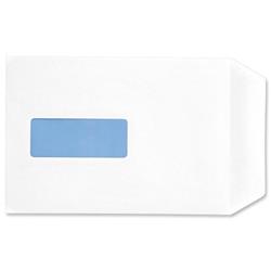 5 Star Eco Envelopes Recycled Pocket Self Seal Window 90gsm White C5 [Pack 500]