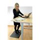 Coba Orthomat Office Standing Desk Mat Anti-slip Bevelled Edge W800xD500xH16mm Black Ref OO010001