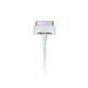 NEOXEO Charge and SYNC Apple 30-Pin Cable (White) with White LED for iPod, iPhone and iPad