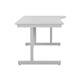 Mezzo Cantilever 1600 Right Hand Wave Cantilever Workstation - White Top White Legs Ref SU1610RHWAVWHWH