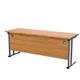 Allegro 1800 X 600 Rectangular Cantilever Workstation - Oak Top and Silver Legs  Ref TWU1860RECNOSV