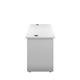 Mezzo Panel 1600 X 600 Rectangular Workstation - White Ref PAN1660RECWH