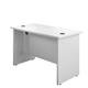 Mezzo Panel 1200 X 600 Rectangular Workstation - White Ref PAN1260RECWH