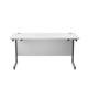 Mezzo 1400 X 600  Cantilever Workstation - White Ref SU1460RECWHSV