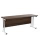 Allegro 1800 X 600  Cantilever Workstation - Dark Walnut Top and White/Ref TWU1860RECDWWH