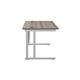 Allegro 1400  X 800 Rectangular Cantilever Workstation - Grey Oak Top and White Legs Ref TWU1480RECGOWH