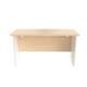 Mezzo Panel 1400 X 600 Rectangular Workstation White Legs - Maple Ref OPP1460PWHMA