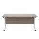 Allegro 1600 X 600  Cantilever Workstation - Grey Oak Top and White/Ref TWU1660RECGOWH