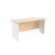 Mezzo Panel 1400 X 600 Rectangular Workstation White Legs - Maple Ref OPP1460PWHMA