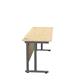 Allegro 1800 X 600  Cantilever Workstation - Maple Top and Silver/ Ref TWU1860RECMASV
