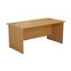 Mezzo Panel 1800 Rectangular Panel Workstation - Oak Ref PAN1880RECNO