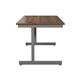 Mezzo Cantilever 1200 Rectangular Cantilever Workstation - Dark Walnut Top Silver Legs Ref SU1280RECDWSV