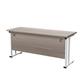 Allegro 1600 X 600  Cantilever Workstation - Grey Oak Top and White/Ref TWU1660RECGOWH