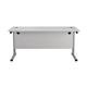 Allegro 1600  X 800 Rectangular Cantilever Workstation - White Top and Silver Legs Ref TWU1680RECWHSV