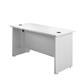 Mezzo Panel 1400 X 600 Rectangular Workstation - White Ref PAN1460RECWH
