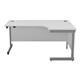 Mezzo Cantilever 1800 Crescent Cantilever Right Hand Workstation - White Top White Legs Ref SU1812RHRADWHSV