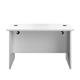 Mezzo Panel 1200 X 600 Rectangular Workstation - White Ref PAN1260RECWH